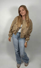 Liv Bomberjack beige - Label Novie