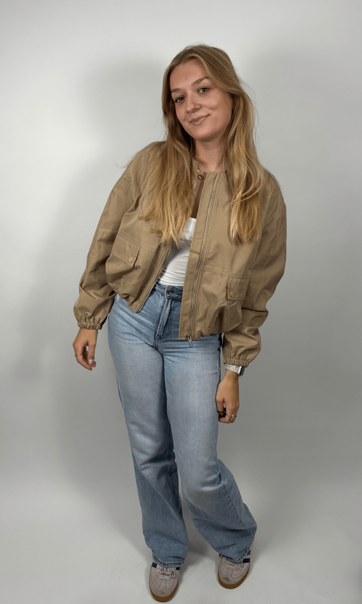 Liv Bomberjack beige - Label Novie