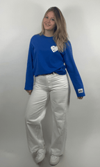 Novie Longsleeve Heart blauw - Label Novie