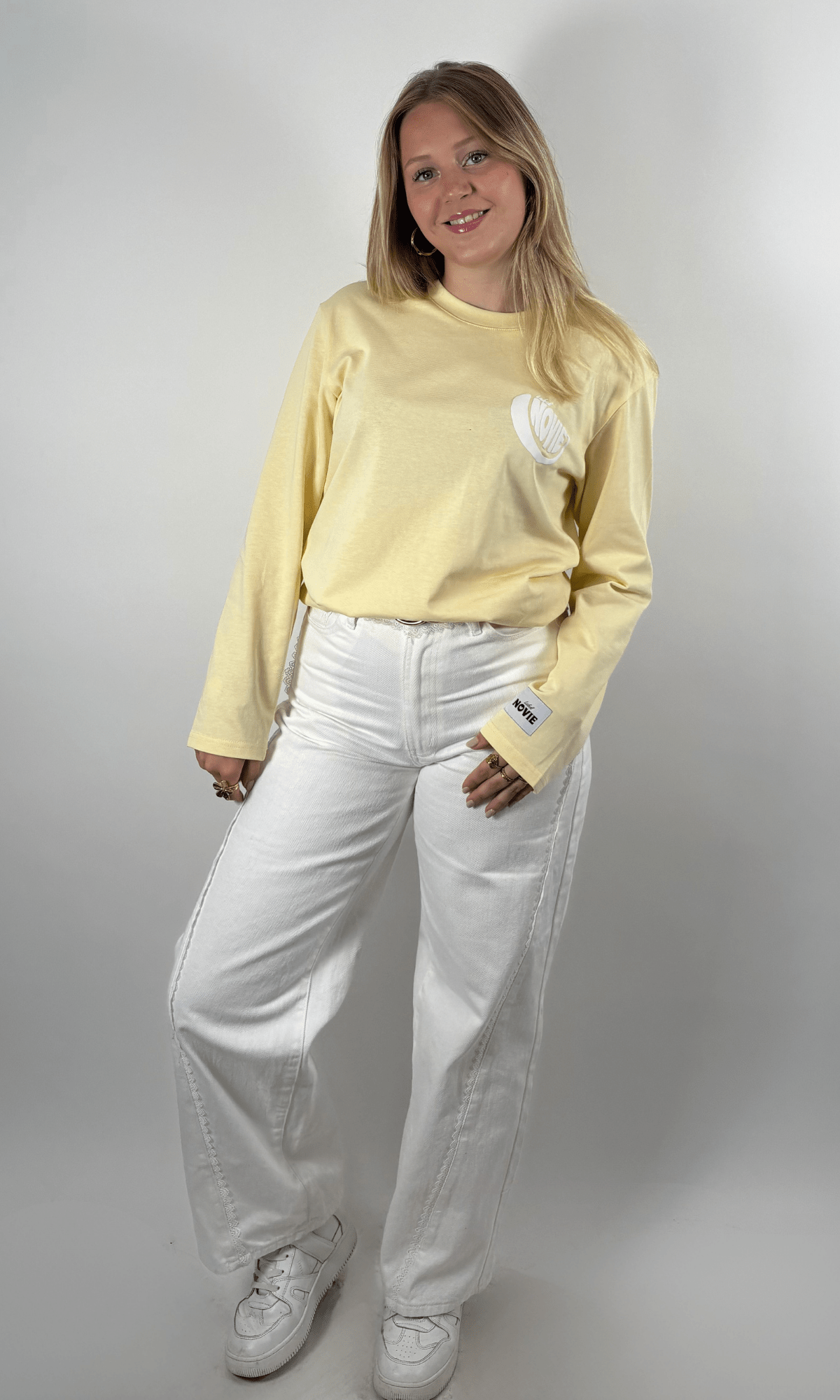 Novie Longsleeve Lemon geel - Label Novie